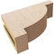 Ekena Millwork 3"W x 9"D x 6"H Classic Alpine Rough Cedar Woodgrain TimberThane Corbel, Primed Tan CORUR03X09X06ALPRCPR - alternate 2